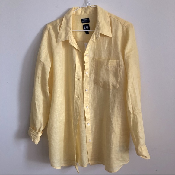 Linen Boyfriend Shirt - Picture 4 of 9